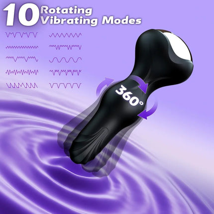 Anal Vibrator for Men Gay APP Control Male Wiggle Prostate Massager Swing Butt Plug Perineum Stimulator Sex Toy 360° Rotation