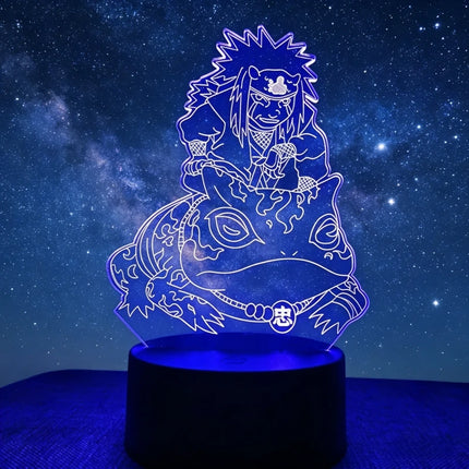Anime Uzumaki Nar Ut O LED Night Light Toys Akatsuki Kakashi Hatake Kid Bedroom Nightlight Itachi Uchiha 3D Colors Lamp Decor