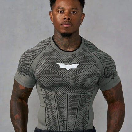 Men's Slim Fit Sports T-Shirt Quick-Dry Running Training Gym Breathable