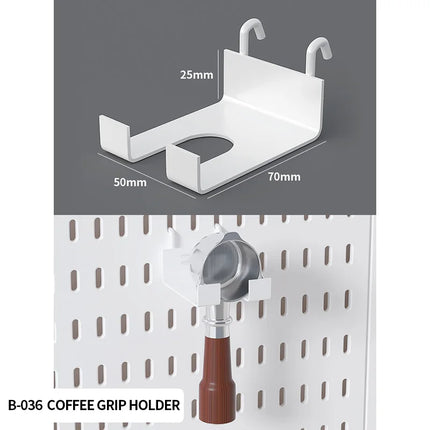 Nordic-Style Wall-Mounted Storage Pegboard: Drill-Free Headphone & Keyboard Stand for Gaming/Study Rooms, Also for Display