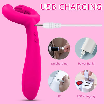 Powerful G Spot Rabbit Vibrator for Women Nipple Clitoris Stimulator Massager Three Motors Dildo Adult Goods Sex Toys for Female