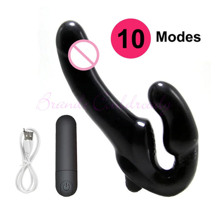 Strap-on Double Heads Dildo Vibrators Sex Toys for Women Couple Exotic Accessories Vagina Prostate Massager Oral for Men