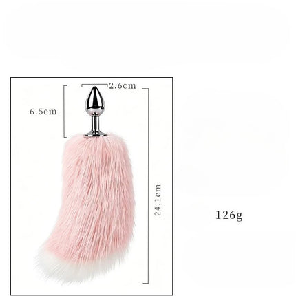 Wireless Remote Control Fox Tail Metal Anal Plug Vibrating Tail Butt Plug Vibrator For Women Dildos Stimulator Adult Sex Toys