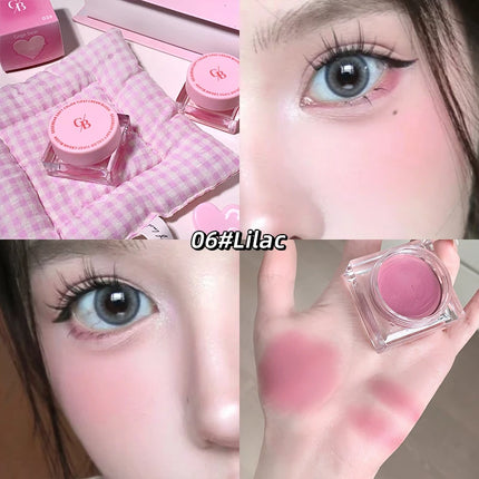 Gegebear Soft Blush Cream Tender and Multi-color Korean Style Contouring Lip Gloss Multi-purpose Rouge Cream