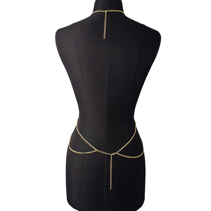 Summer Body Chain Harness Acrylic Waist Belly Chain for Women Sexy Accessories 2025 New Body Jewelry Decoration