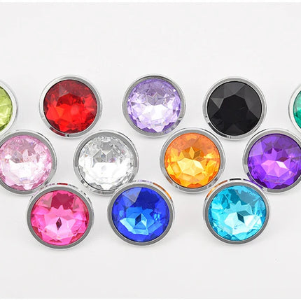 Golden Stainless Steel Anal Plug Crystal Metal Butt Plug Stimulator Anal Sex Toys for Couples Prostate Massager Dildo 3 Size