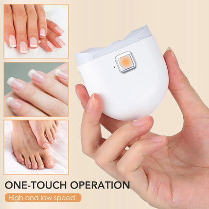 Electric Nail Clippers Automatic Anicure Trimmer With Light Adult Baby Fingernail Toe Scissors Pedicure Polishing Nails Cutter