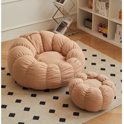 Lazy Sofa Sofa Chair balcony Leisure sleep Sofa living room sofas Modern easy chair small Sofa with Stool Bedroom Furniture