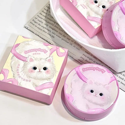 Two In One Cushion Matte Powder & Concealer Makeup Oil-Control Foundation Makeup Pore Invisible Concealer Long-Lasting Makeup