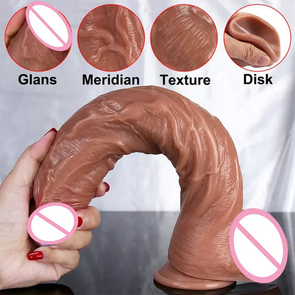 Huge Thick Realistic Dildo Big Penis Double Penetration Anal Plug Vagina Masturbator Fake Dick Adult Sex Toy for Women Sexuales