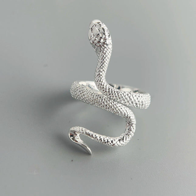 BF CLUB 925 Sterling Silver String Ring For Women Jewelry Finger Open Handmade Inter Snake Rings Allergy For Birthday Gift