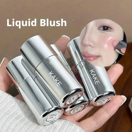 2 In 1 Liquid Powder Blusher Cheek Lip Korean Natural Low Matte Color Saturation Powder Blusher Women
