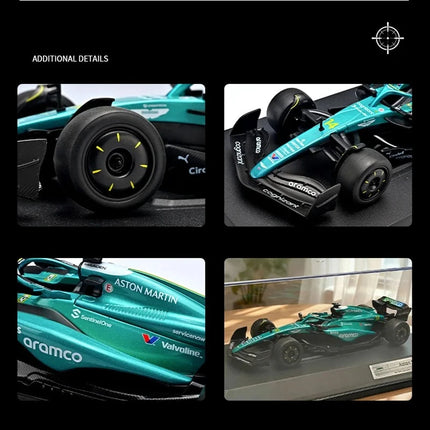 1:24 2024 F1 AMR24 #14 Fernando Alonso Racing Car Model Aramco Team Diecast Alloy Car Model Collectible Gift Toy