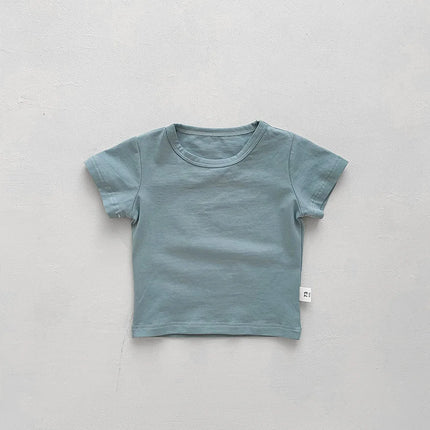 Baby Boy Stripe Shirt Summer Casual Short Bat Sleeve Kids Shirt for Boys Clothing Children Girls Sports Shirt Cotton Tops