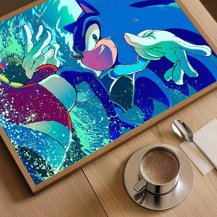 Affiche Murale Sonic 50x70cm Déco Moderne | Sonic Poster Wall Art Picture
