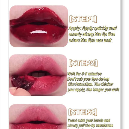 Chocolate Brown Peel Off Lip Stain Waterproof Makeup Matte Khaki Orange Liquid Lipstick Nude Black Tattoo Lips Tint Cosmetic