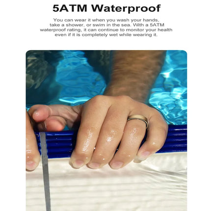 R10 Smart Ring with Charging Case Men Women Health Sleep Heart Rate Monitoring Smartring IP68 & 5ATM Waterproof Multi-sport Mode