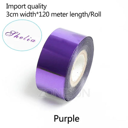 ZONESUN Hot Stamping Foil 3cm Hot Stamp Ribbon Date Coding Foil Paper Hot Embossing Foil Paper Make Colorful Logo