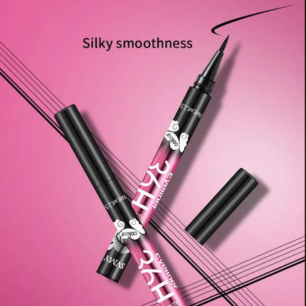 2/5/10pcs Black waterproof sweat-proof eyeliner pencil set, long-lasting and non-smudging beginners perfect gift for beginners