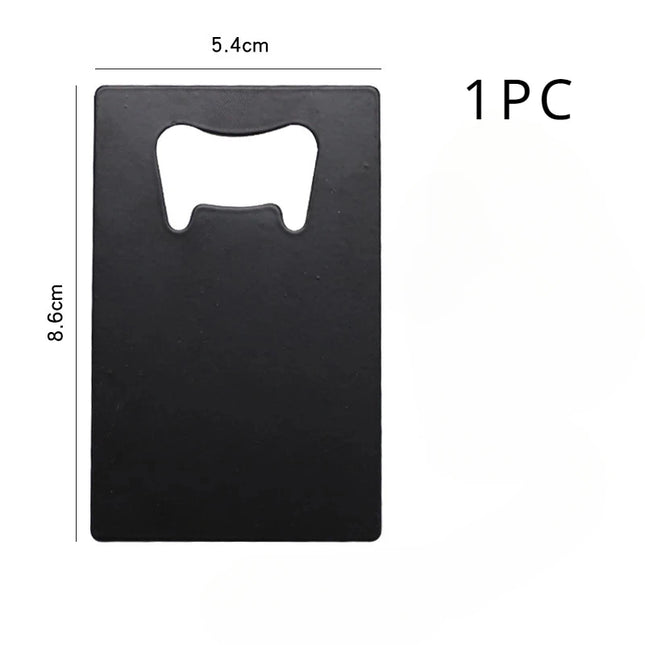 1/10/20pcs Stainless Steel Beer Bottle Opener for Wallet and Pocket, Can Be Carved for Restaurants/bars DIY Wedding Favor Gift