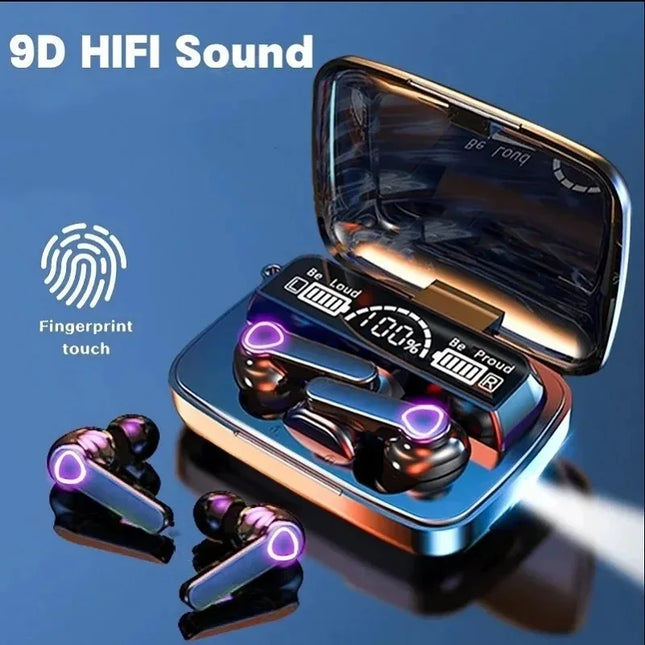 M19 Bluetooth Headset Wireless Tws Gaming Support Noise-cancelling Touch In-ear Mini Emergency Power Bank Headset Earphones