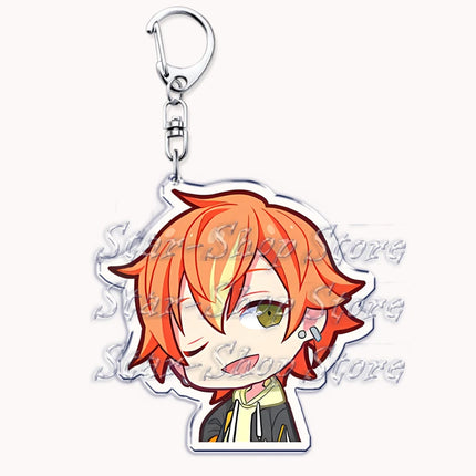 VIRTUAL SINGER Wonderlands Showtime Keychains Keyrings for Accessories Touya Emu Rui Akito Tsukasa Key Chain Jewelry Fans Gifts