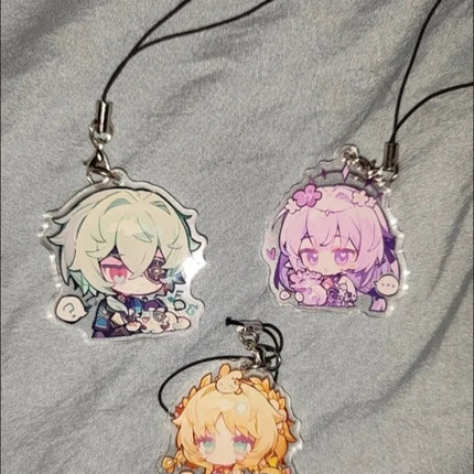 Honkai:Star Rail Phainon Mydei Chimeras Pet Acrylic Cellphone Strap Lanyard For Mobile Phone Case Keychain Key Chain Cover Hang