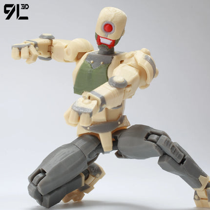 9L3D Lucky13 Dummy13 Reanimator Invinc Action Figure Toy 3D Printed Movable Doll Multi-Jointed Hero Collectible Desktop Ornament