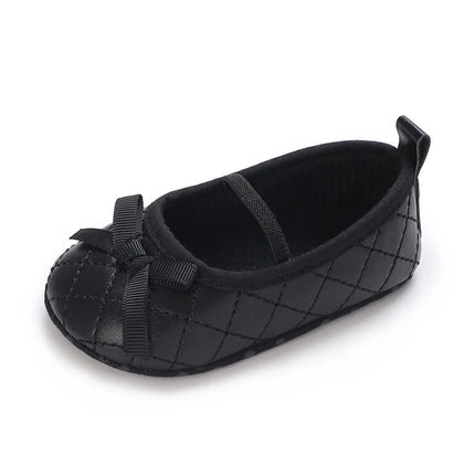 Newborn Baby Mary Jane Ballet Flat Shoes Classic Fashion Non-Slip Bow Baby Shoes Soft Sole Preschool Walking Footwear
