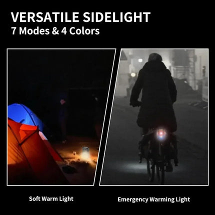 Mini USB Rechargeable LED Flashlight Portable Tail Magnet Flashlights Super Bright Camping Lantern Side COB Emergency Light