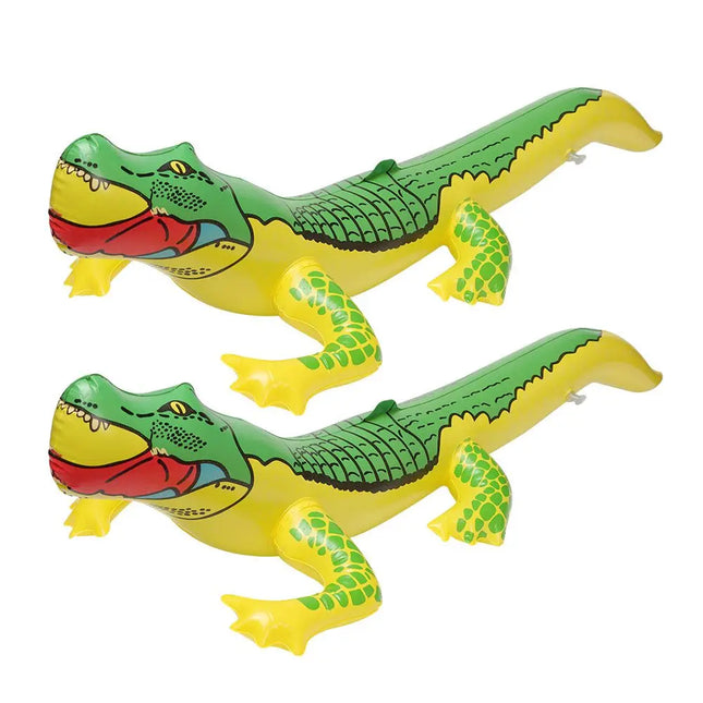2Pcs PVC High Quality Summer Beach Funny Water Toys Blow Up Inflatable Crocodile Crocodile Toy Alligator Balloon Inflatable Toys