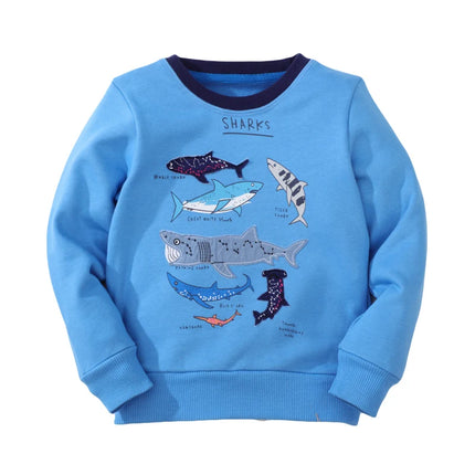Little maven Baby Boys Clothes Autumn Cotton Tiger Pattern Sweatshirt New Fashion and Comfort Sport wear for Kids 2 to 7 years