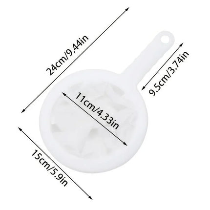 1PC Fine Mesh Strainer Spoon for Coffee, Milk, Soy, and Yogurt 100/200/300/400 Mesh Nylon Filter For Kitchen Dining Gadgets