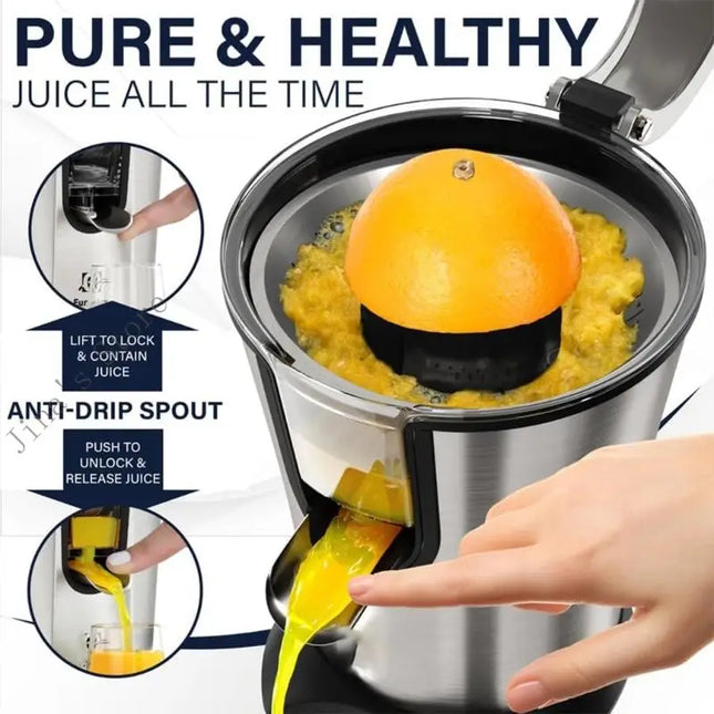 Electric Citrus Juicer for Orange Lemon Grapefruit 150W Motor Citrus Squeezer