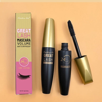 Rebellious Girl 24Hour Mascara 10ml, Long-Lasting Wear, Smudge-Proof, Volumizing Lash, Waterproof, Eye Makeup Essential