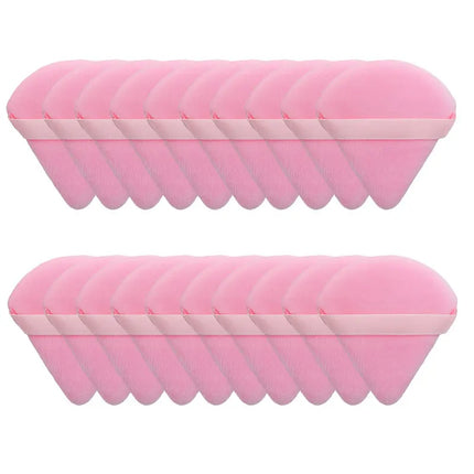 10/20Pcs Triangle Velvet Powder Puff Pizza Flours Mini Face Makeup sponge Cosmetics Washable Lightweight Makeup Tool