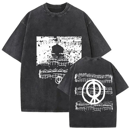 Harajuku Vintage Clothing  Vintage Washed Rosalia Lux Tour 2025 T Shirt Harajuku Aesthetic Oversized T-shirts Unisex