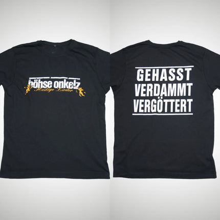 Böhse Onkelz 40 Year T-shirt Gehasst Verdammt Vergöttert II Peripheral Oversized Y2k Casual Cotton Men's Women's T-shirts Tees