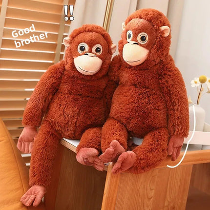 Hot Cartoon Gorilla Plush Toy Chimpanzees Monkey Soft Stuffed Doll Backpack Car Bag Room Decor Fans Gift