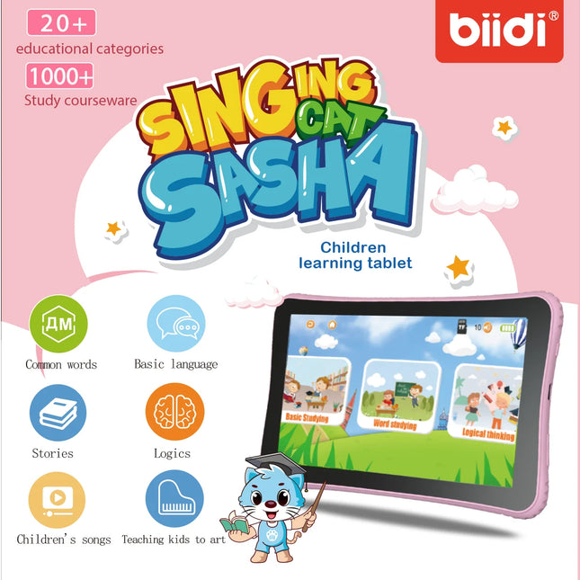 7-inch Tablet English-Russian  Educational Toys Birthday Gift for Boys & Girls Ages 3+