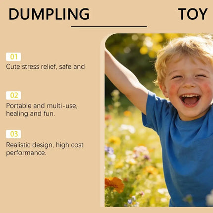 Simulation Flash Dumpling Pressure Ball Slow Rebound Soft Pinch Toy Anti Stress Relief For Office Home Decor And Birthday Gifts