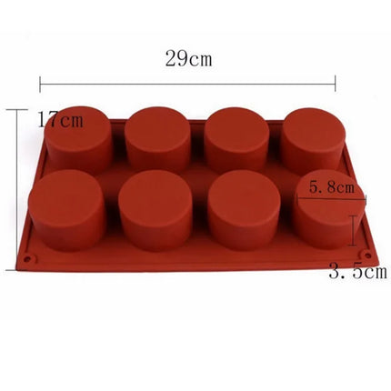 Cake Silicone Baking Pan Mould 8/12 Cavity Nonstick Chocolate Soap Jelly Pudding Muffin Mold DIY Cookie Pastry Mold Baking Tool