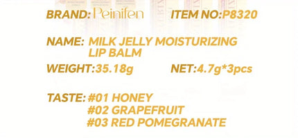 3-Pack Moisturizing Lipstick Hydrating Moisturizing Anti-Dry Crack Moisturizing Lipstick Set
