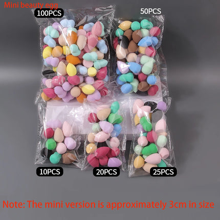10/20/25/50/100PCS Latex-Free Makeup Sponges | Random Colors & Shapes for Liquid/Cream/Powder | Blending Beauty Sponge Bulk Set