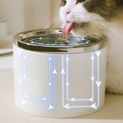 Water Dispenser Cat Automatic Water Dispenser, Pet Ceramic Bowl, Dog Bowl Water Dispenser, Circulation And Flow