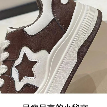 Fashion Casual Star Sport Loafers Women Chunky Sneaker Outdoor Comfort Soft Bottom Anti-slip Board Loafers Athletic Shoes