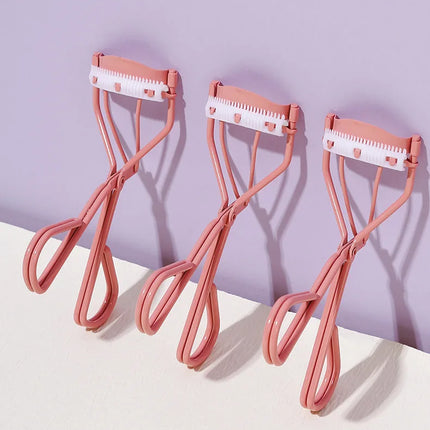 Eyelash Curler Comb Eyelashes Fits All Eye Shapes Lash Lift Curling Clip Eye Makeup Tools With 1 Silicone Refill Pads