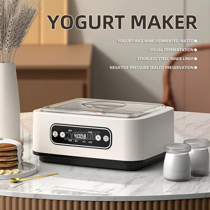 Intelligent Constant Temperature Yogurt Machine Multifunctional Stainless Steel Rice Wine Fermentation Machine 9 Cups