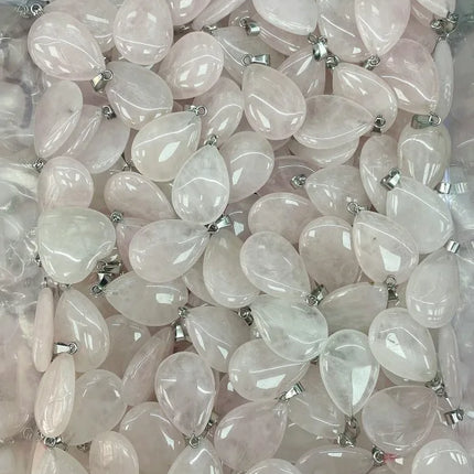 RX9-1 18*25mm natural stone water drop shape pendants charms for Necklaces making