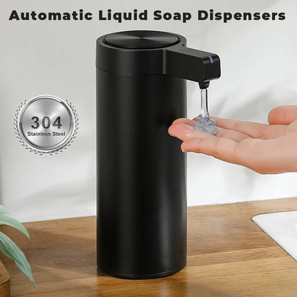270ml Kitchen Soap Dispenser Automatic Sensor Hand Sanitizer Machine Intelligent Electric Body Wash Soap Dispenser 304 Stainl